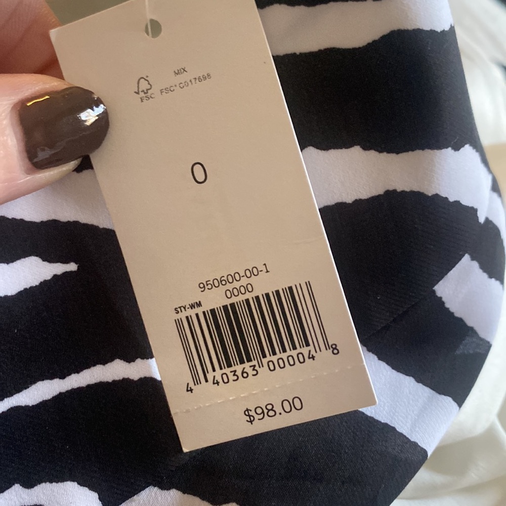 Banana Republic Zebra Print Maxi Skirt size 0 S41 - Picture 3 of 3